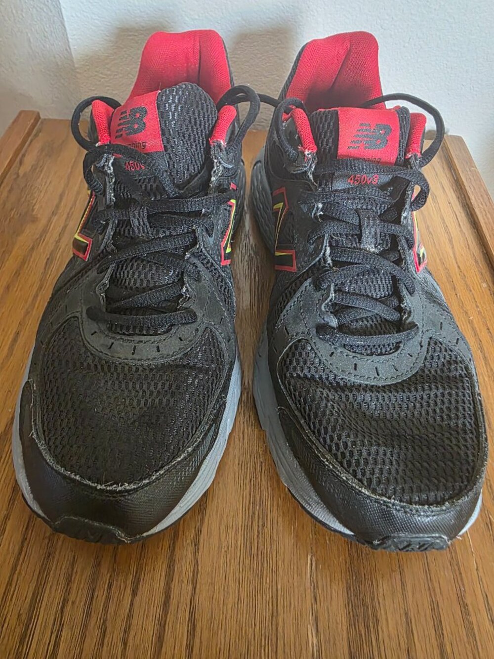 New Balance 450 v3 Running Shoes Lightweight Athletic Sneakers Black Red Mens 10